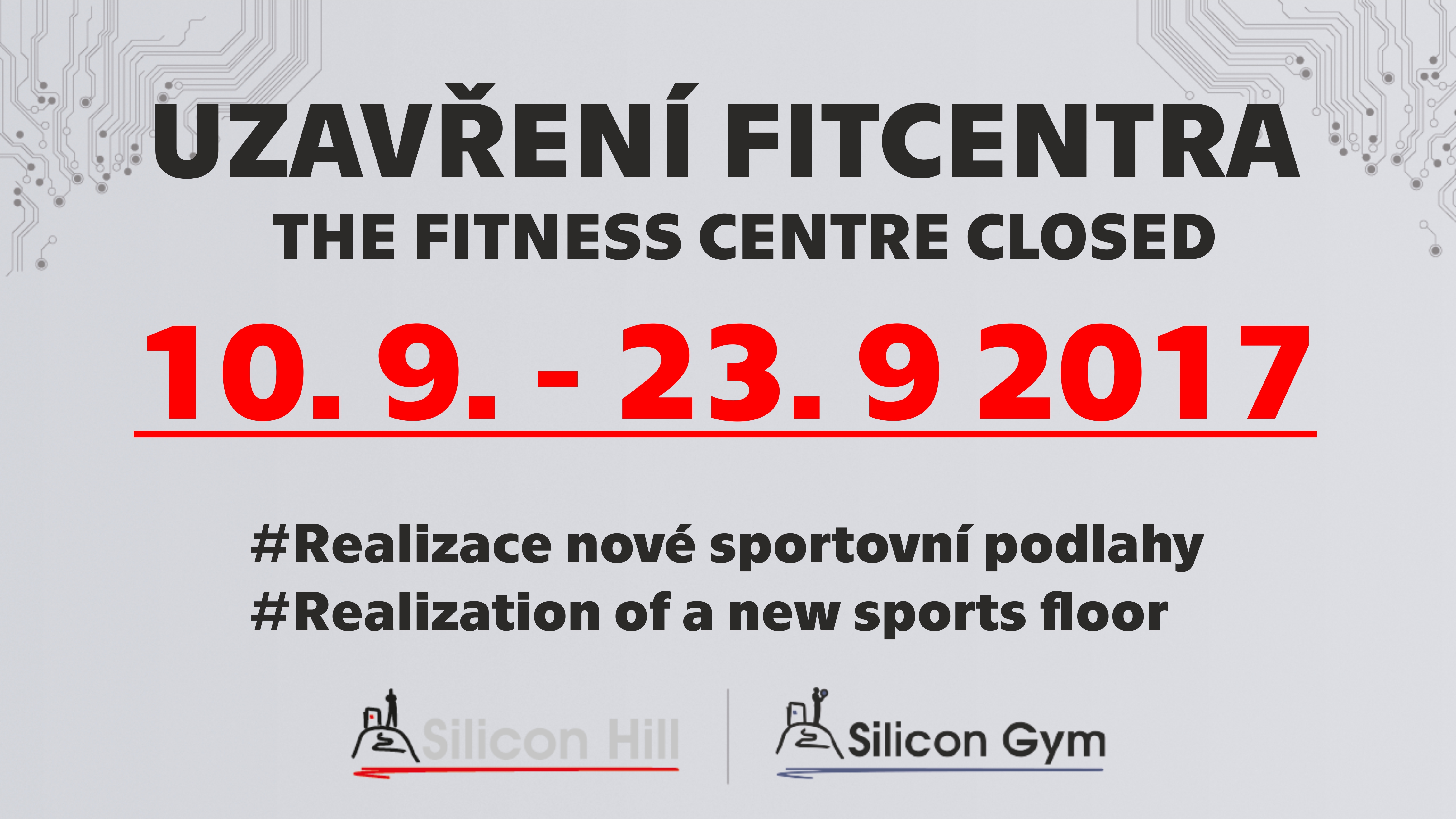 Uzavření fitcentra